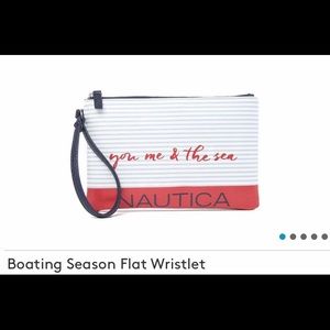 NWT Nautica Flat Wristlet
